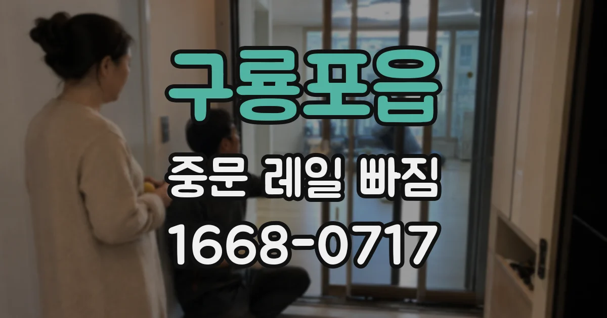 구룡포읍 중문 레일 빠짐