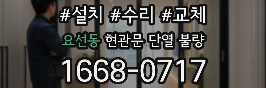 요선동 현관문 단열 불량