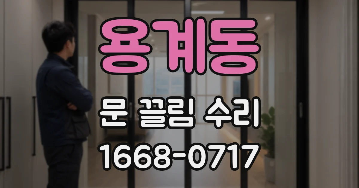 용계동 문 끌림 수리
