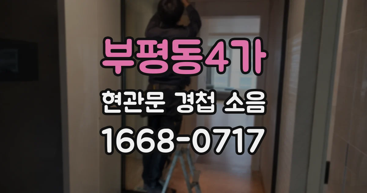 부평동4가 현관문 경첩 소음