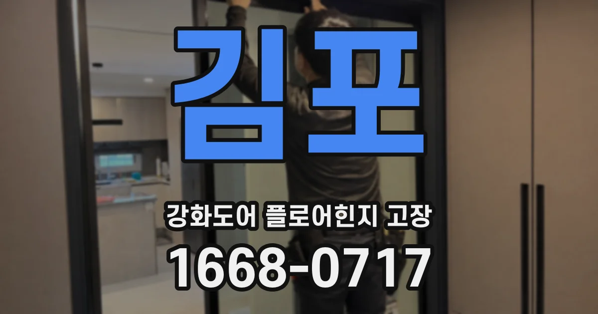 김포 강화도어 플로어힌지 고장