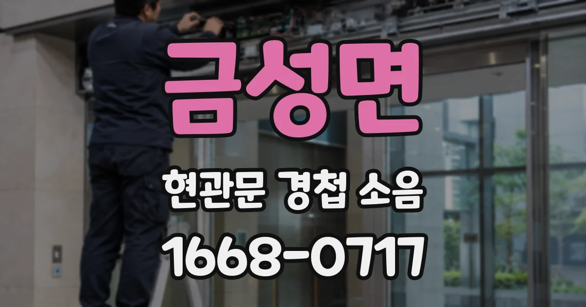 금성면 현관문 경첩 소음