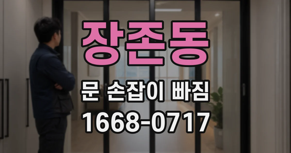 장존동 문 손잡이 빠짐