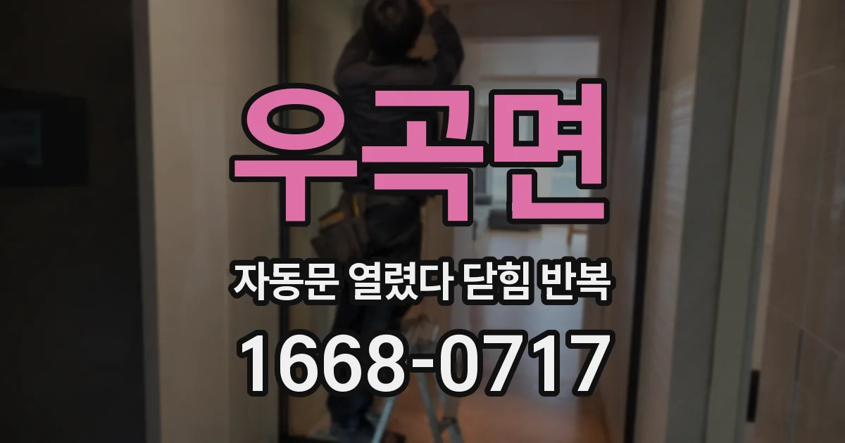 우곡면 자동문 열렸다 닫힘 반복 증상은 문이 열렸다가 바로 다시 닫히거나, 멈춘 뒤 다시 작동하는 식으로 나타납니다.