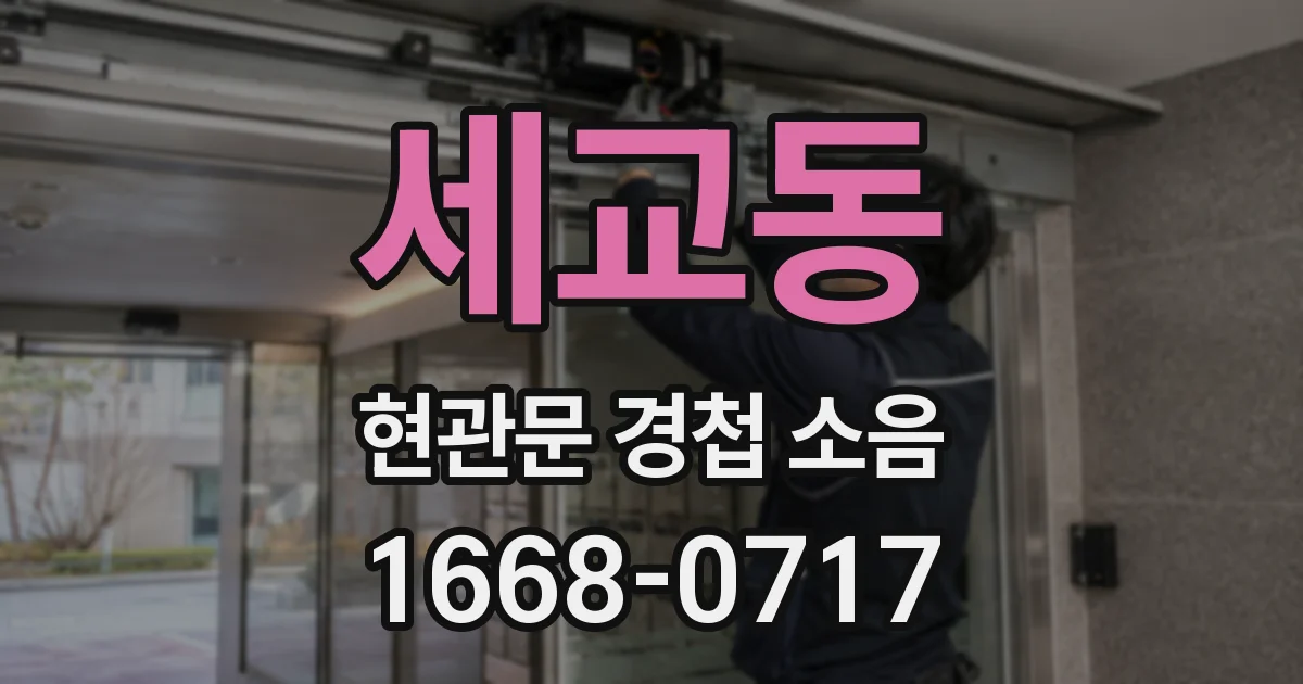 세교동 현관문 경첩 소음
