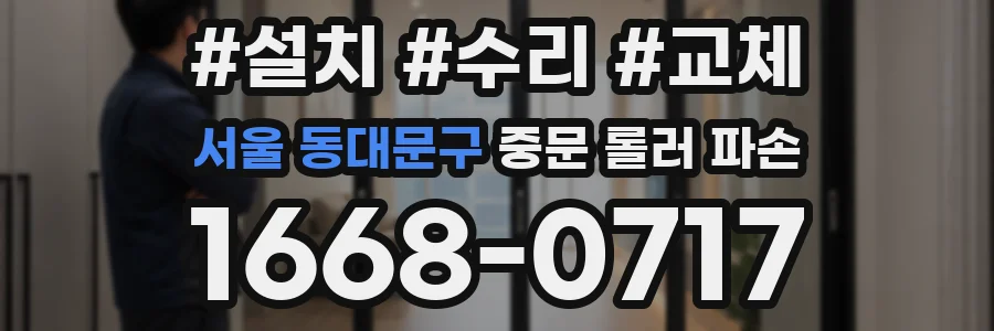 서울 동대문구 중문 롤러 파손