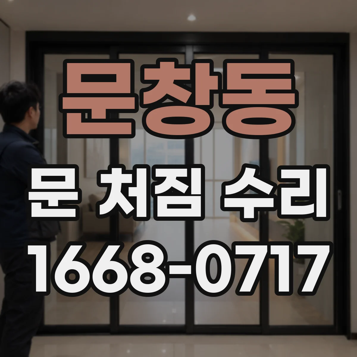 문창동 문 처짐 수리