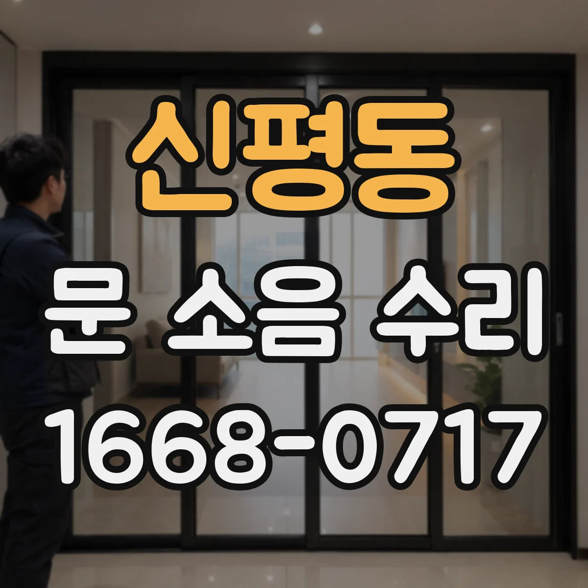 신평동 문 소음 수리
