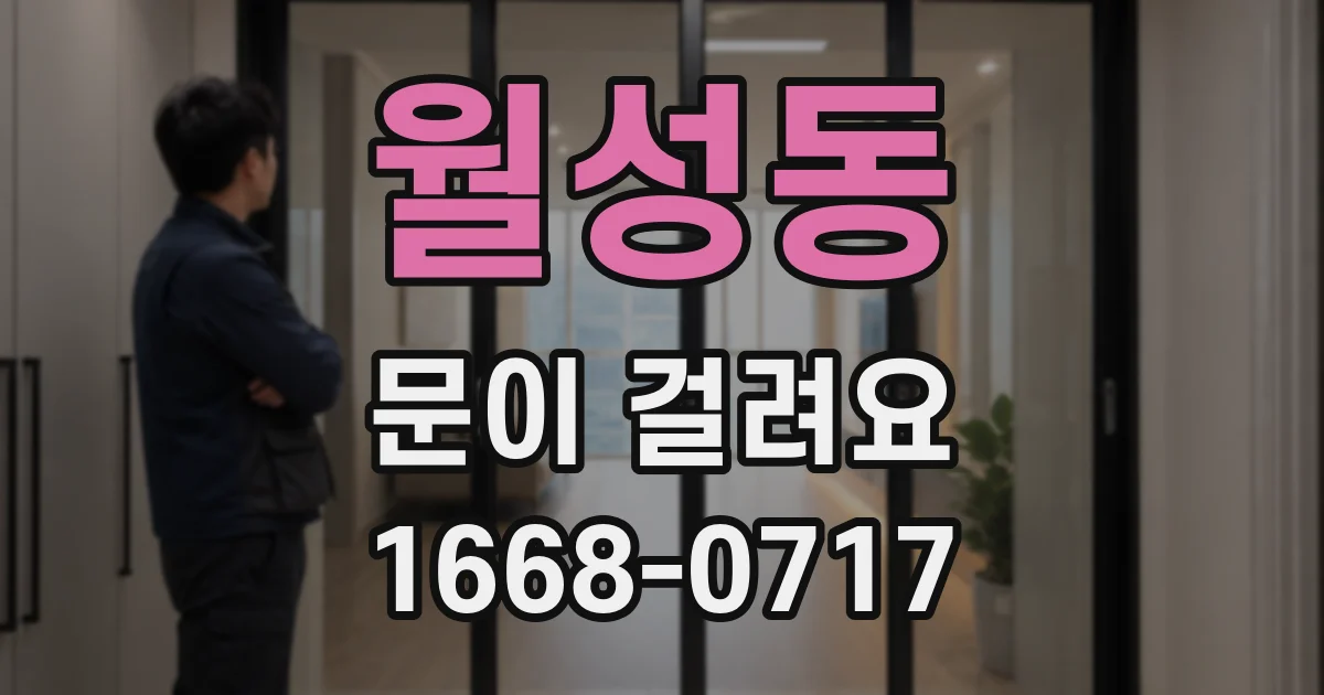 월성동 문이 걸려요