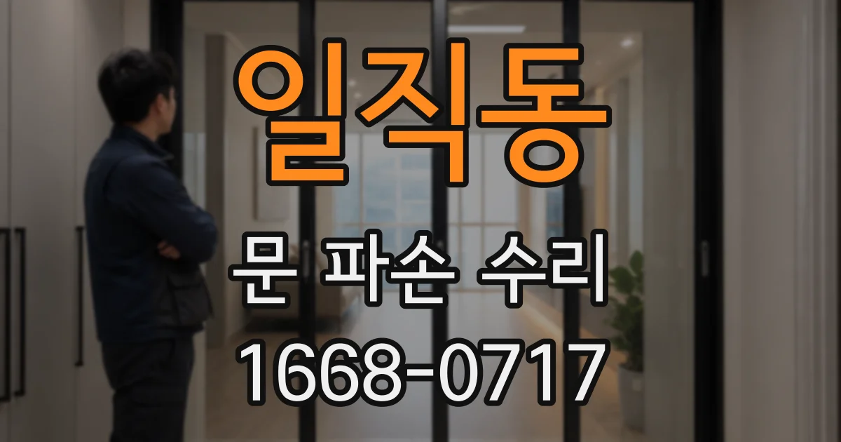 일직동 문 파손 수리
