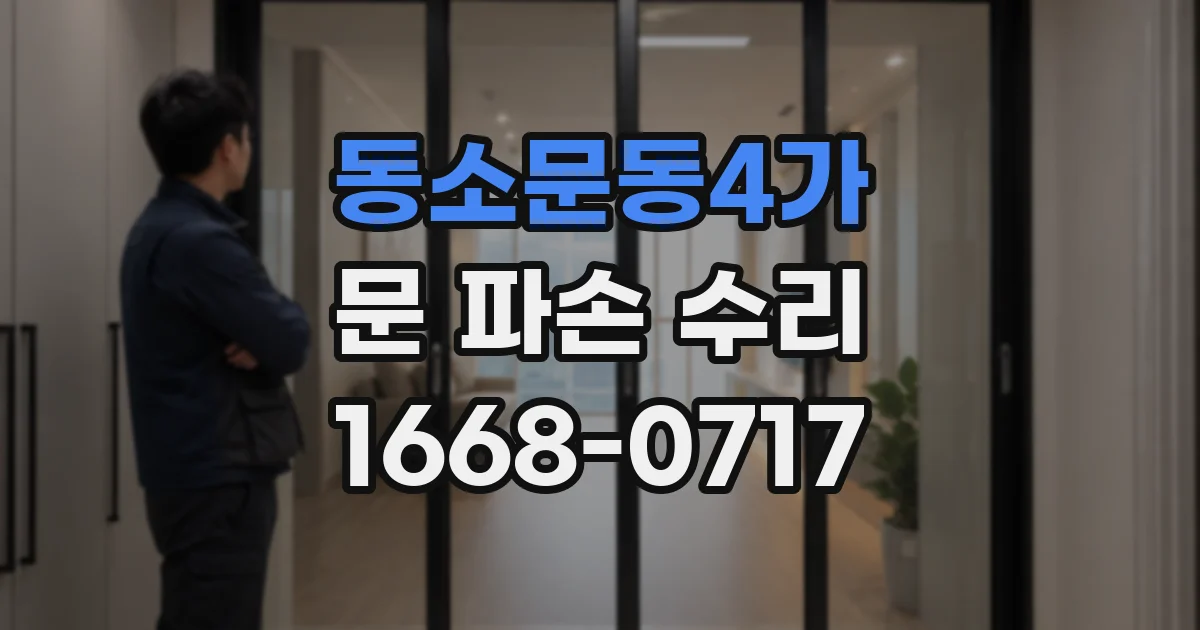 동소문동4가 문 파손 수리