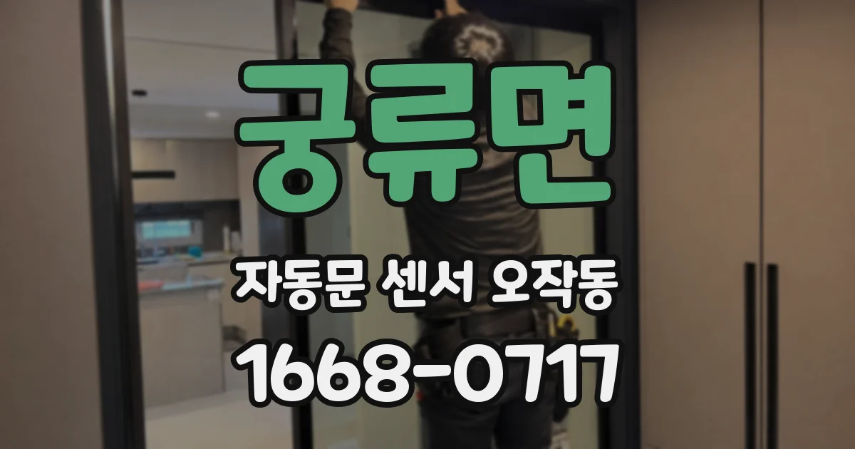 궁류면 자동문 센서 오작동