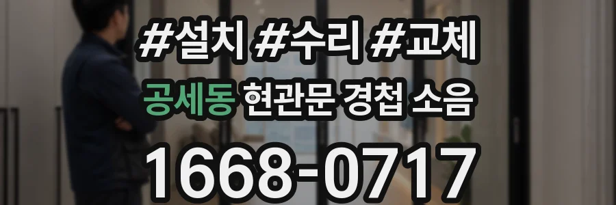 공세동 현관문 경첩 소음