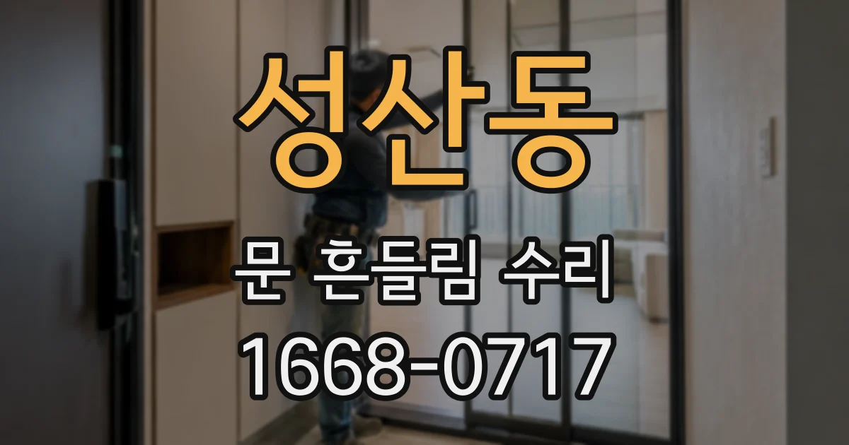 성산동 문 흔들림 수리