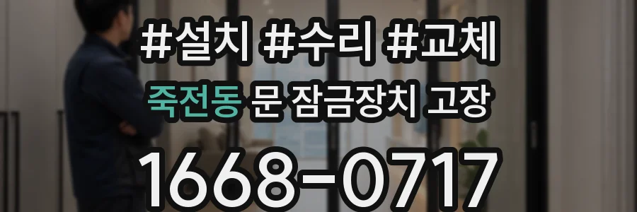 죽전동 문 잠금장치 고장