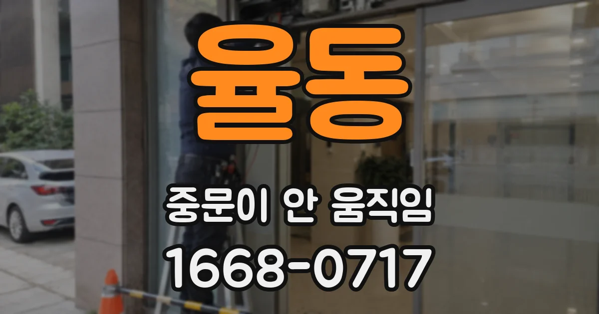 율동 중문이 안 움직임