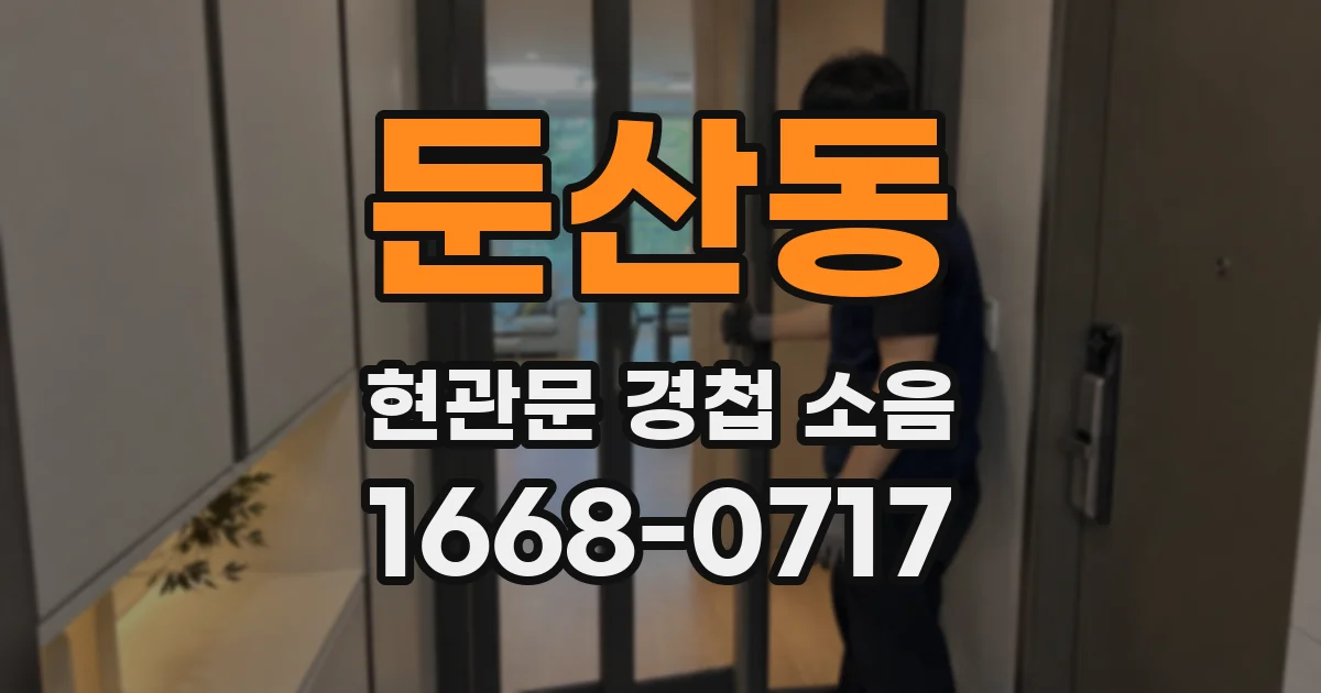 둔산동 현관문 경첩 소음