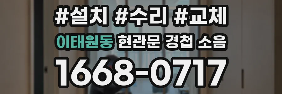 이태원동 현관문 경첩 소음