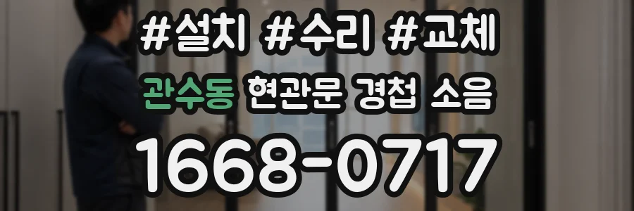 관수동 현관문 경첩 소음