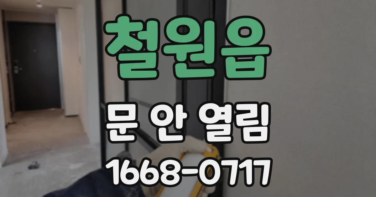 철원읍 문 안 열림