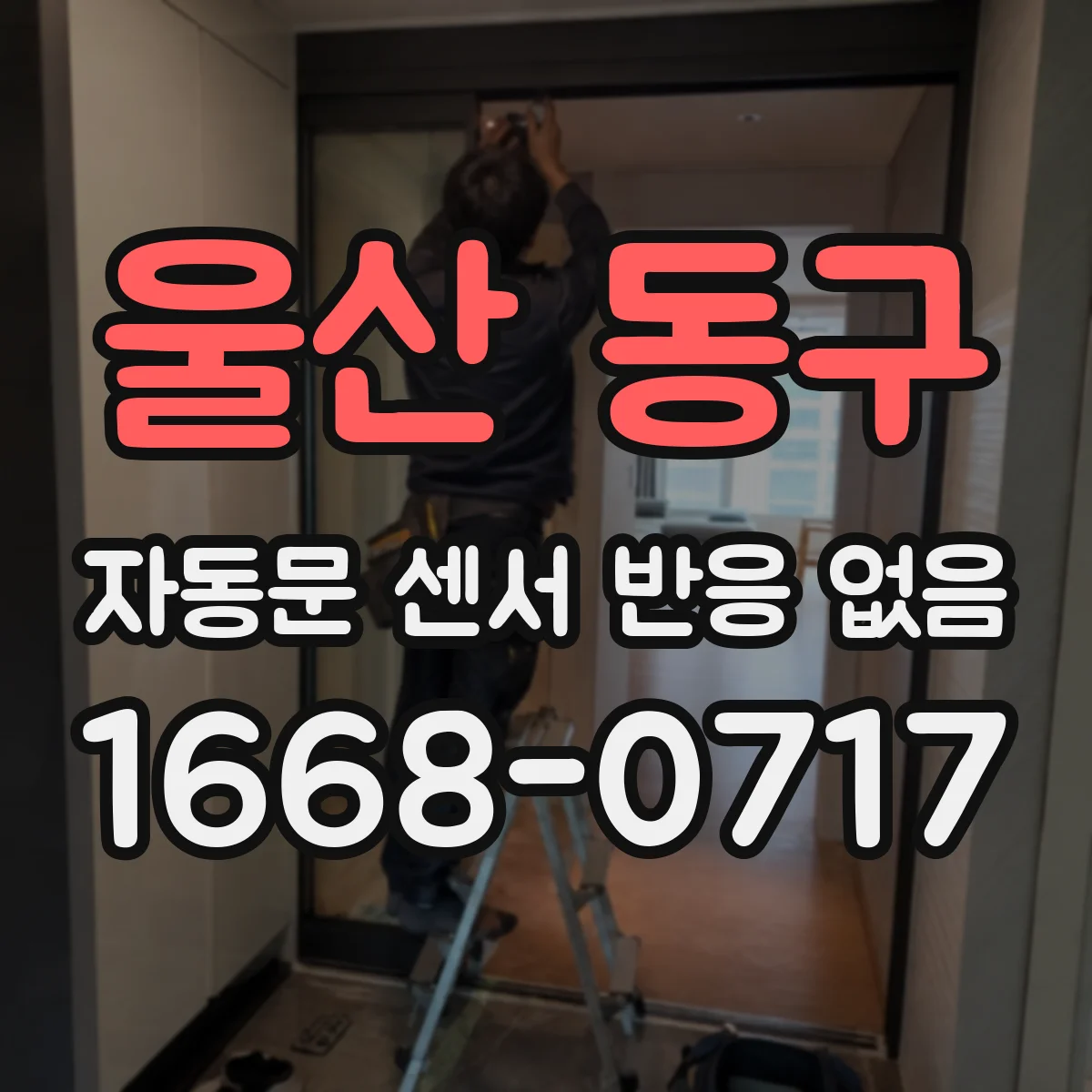 울산 동구 자동문 센서 반응 없음