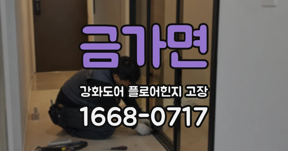 금가면 강화도어 플로어힌지 고장