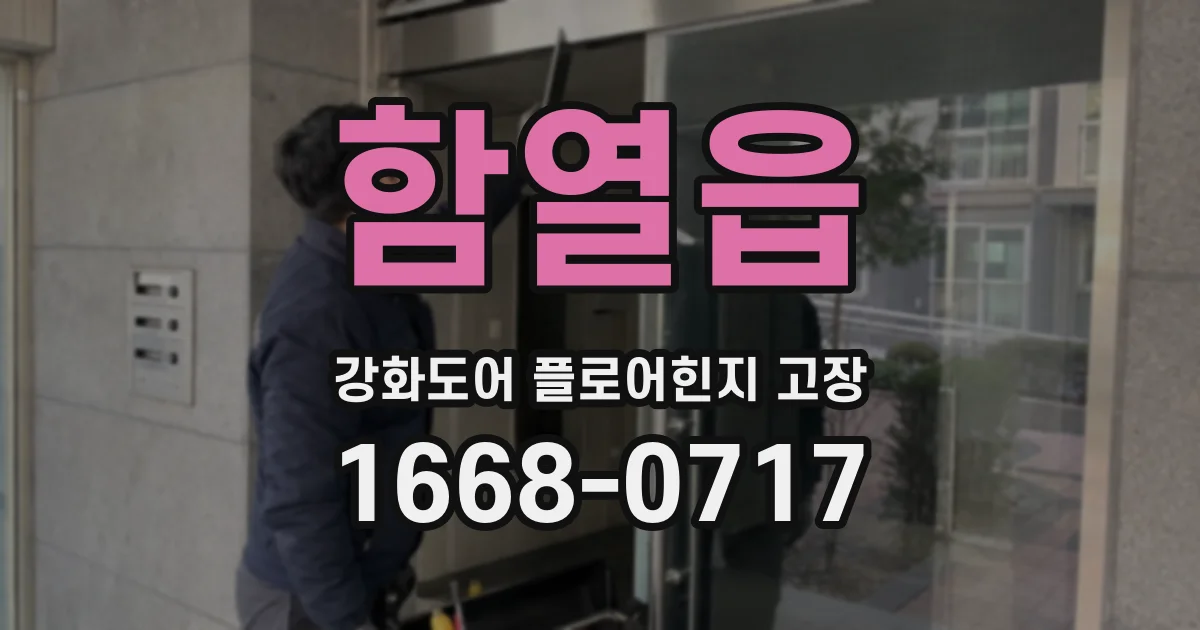 함열읍 강화도어 플로어힌지 고장