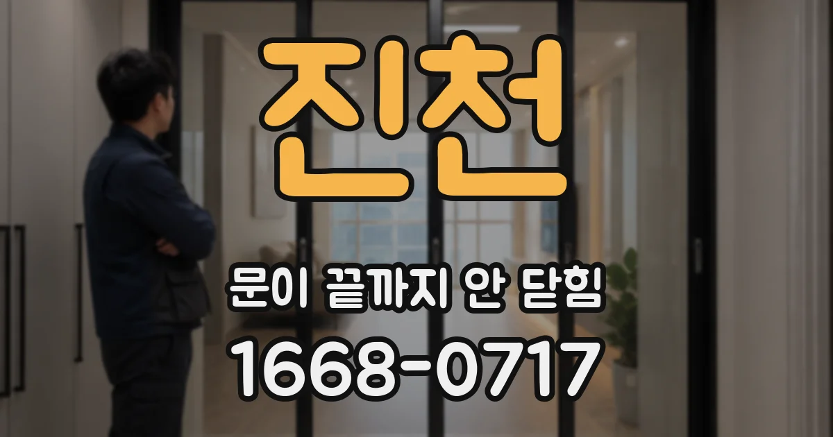 진천 문이 끝까지 안 닫힘