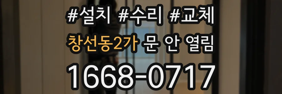 창선동2가 문 안 열림