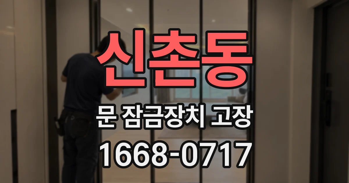 신촌동 문 잠금장치 고장