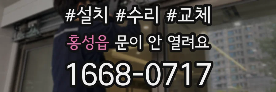 홍성읍 문이 안 열려요