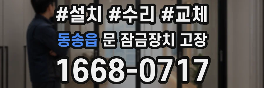 동송읍 문 잠금장치 고장