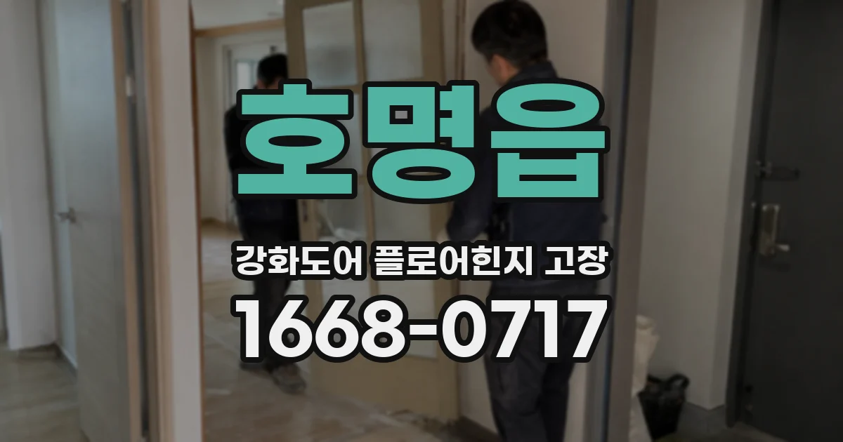 호명읍 강화도어 플로어힌지 고장