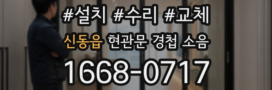 신동읍 현관문 경첩 소음