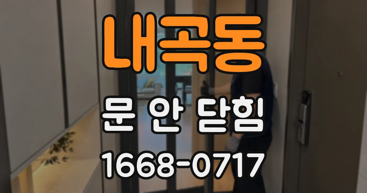 내곡동 문 안 닫힘