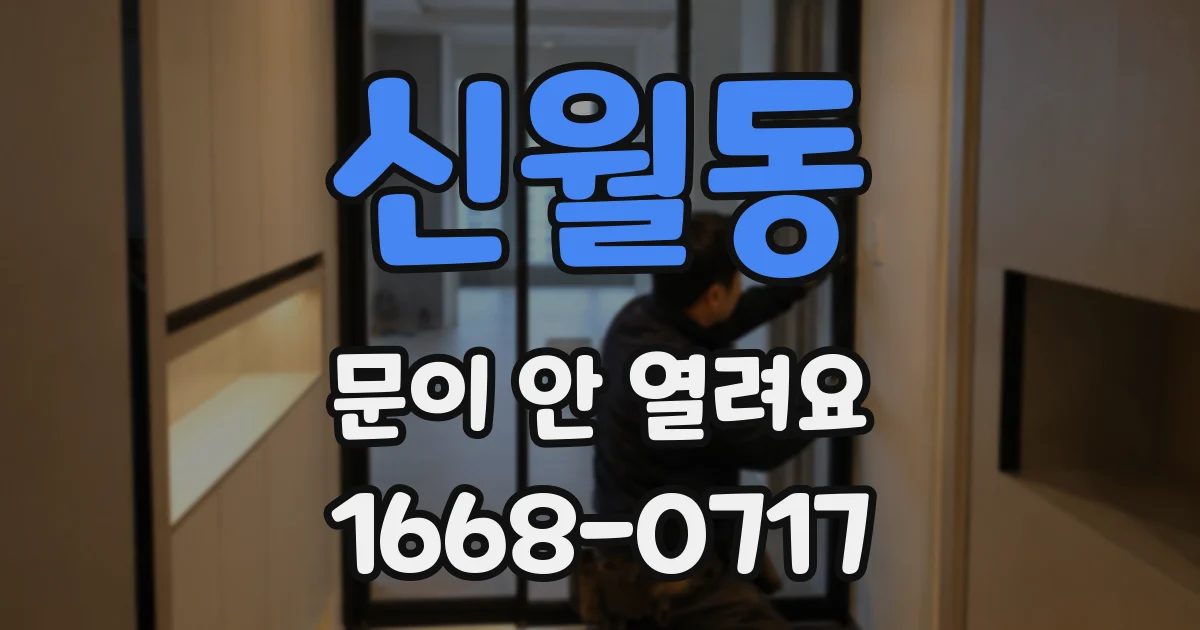 신월동 문이 안 열려요