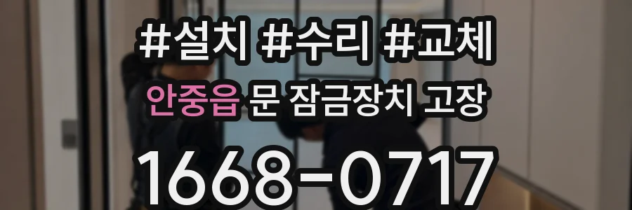 안중읍 문 잠금장치 고장