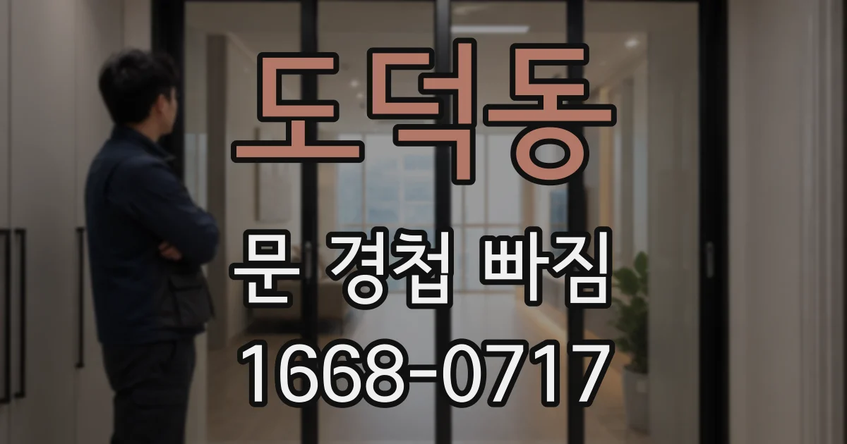 도덕동 문 경첩 빠짐
