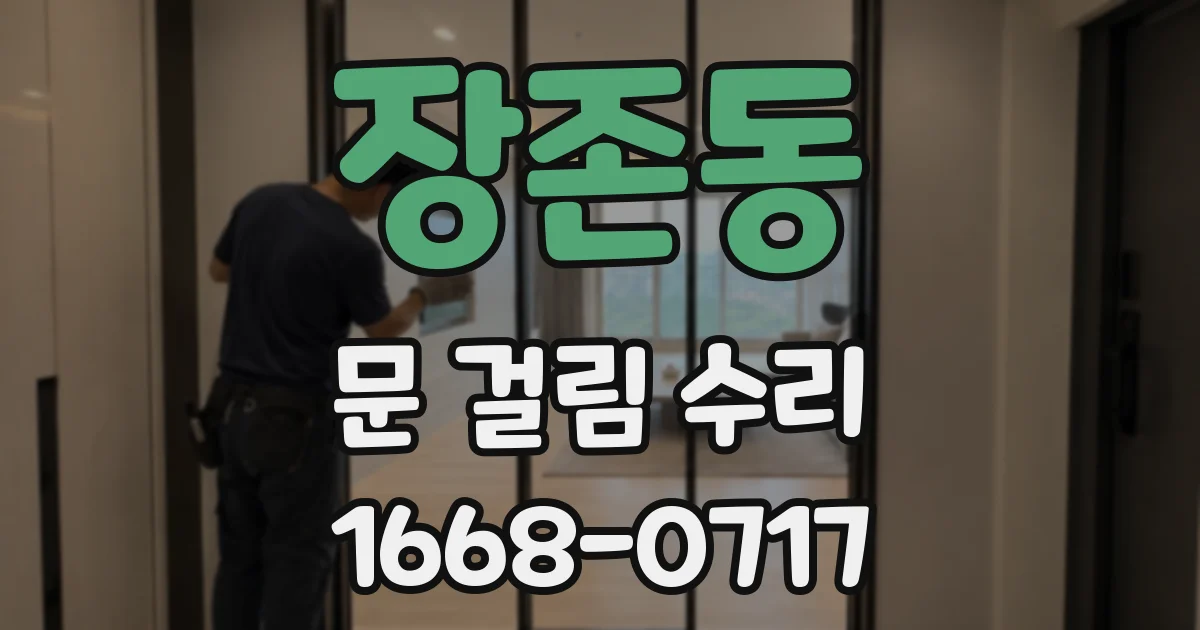 장존동 문 걸림 수리