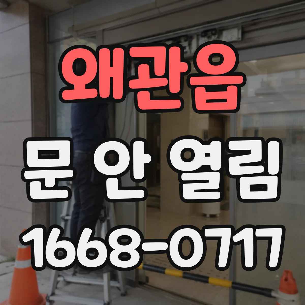왜관읍 문 안 열림