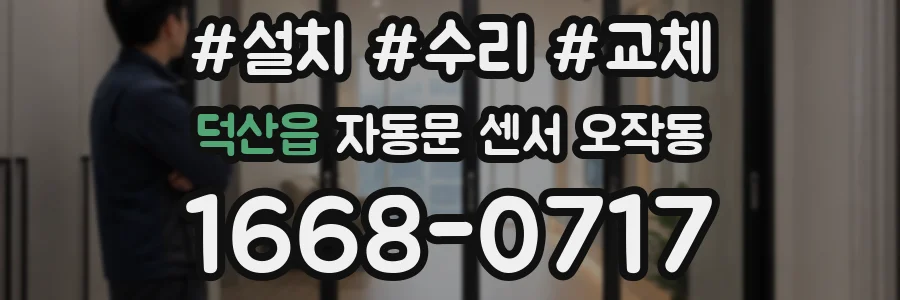 덕산읍 자동문 센서 오작동