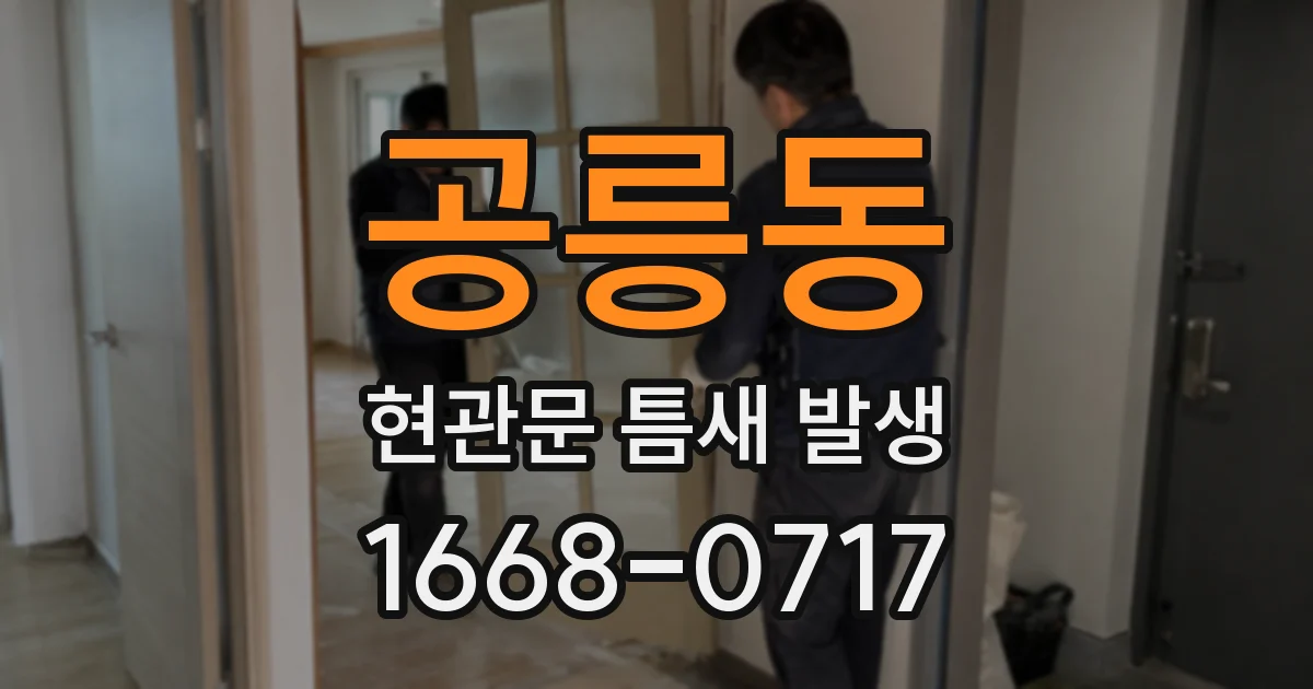 공릉동 현관문 틈새 발생