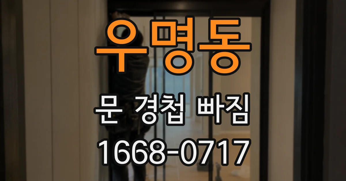 우명동 문 경첩 빠짐