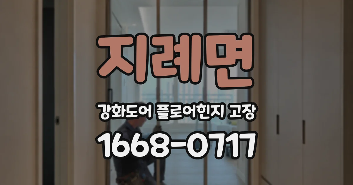 지례면 강화도어 플로어힌지 고장