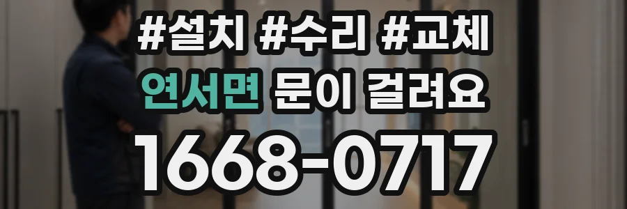 연서면 문이 걸려요