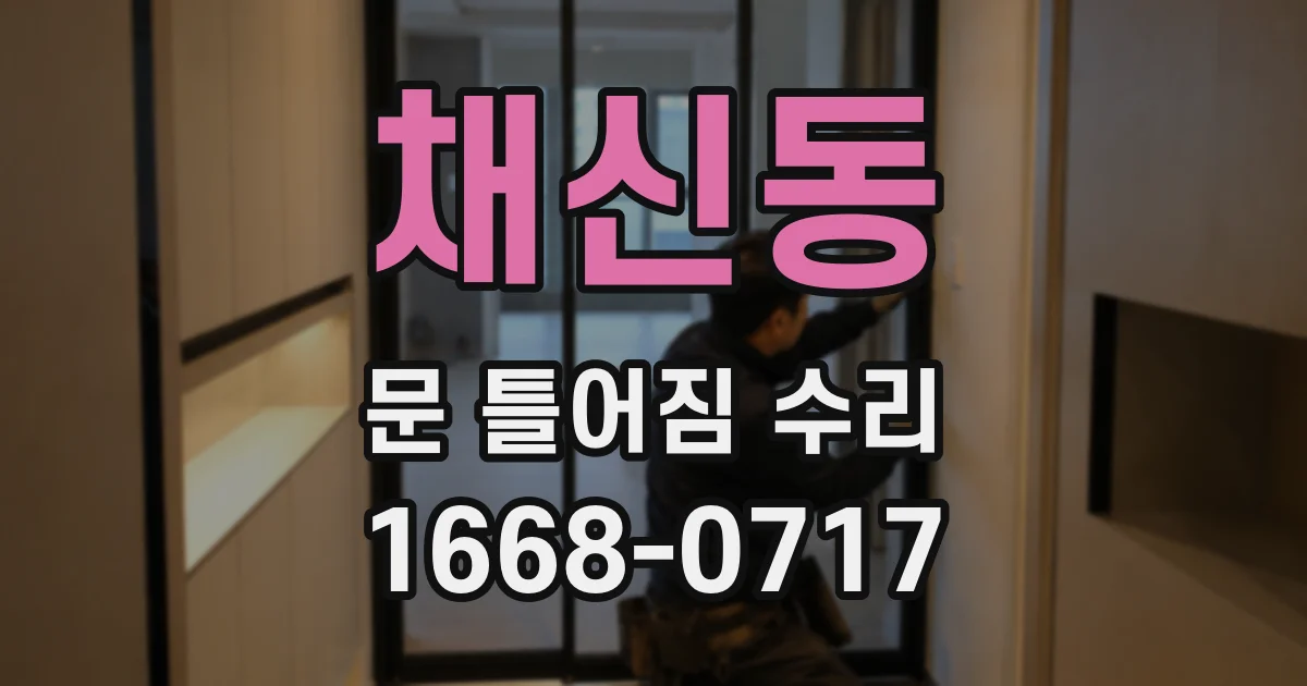 채신동 문 틀어짐 수리