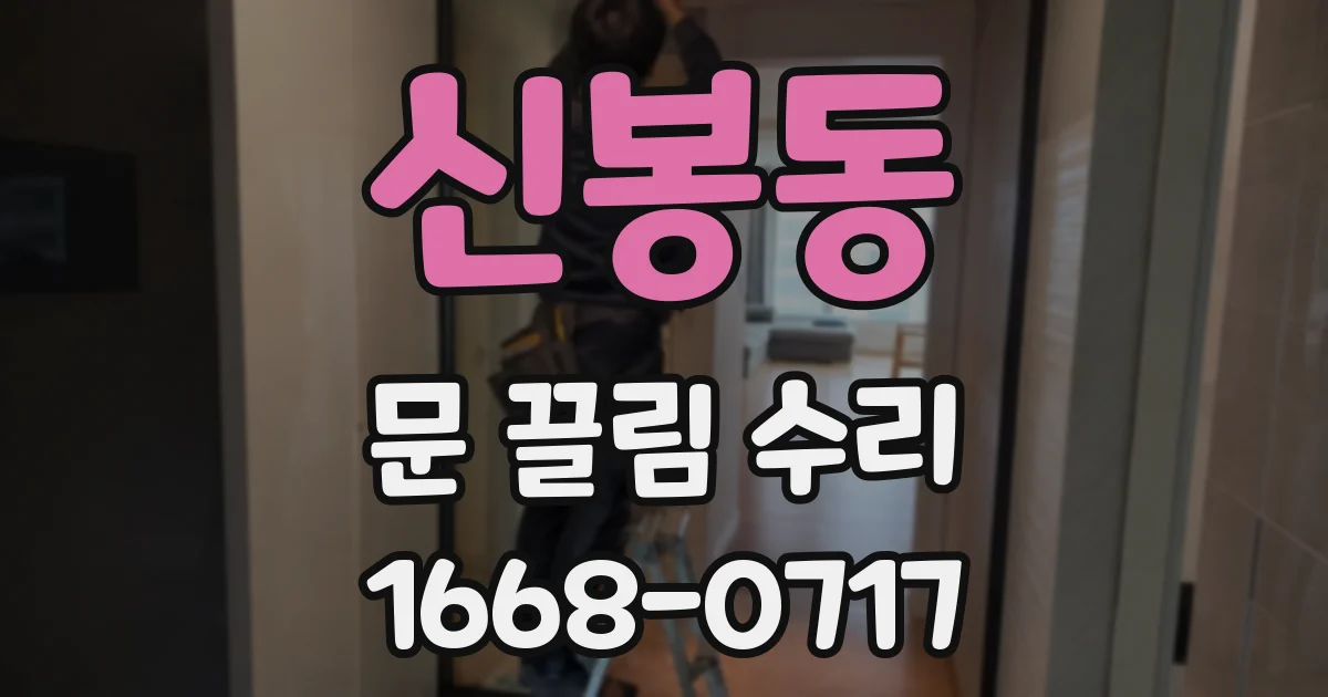 신봉동 문 끌림 수리
