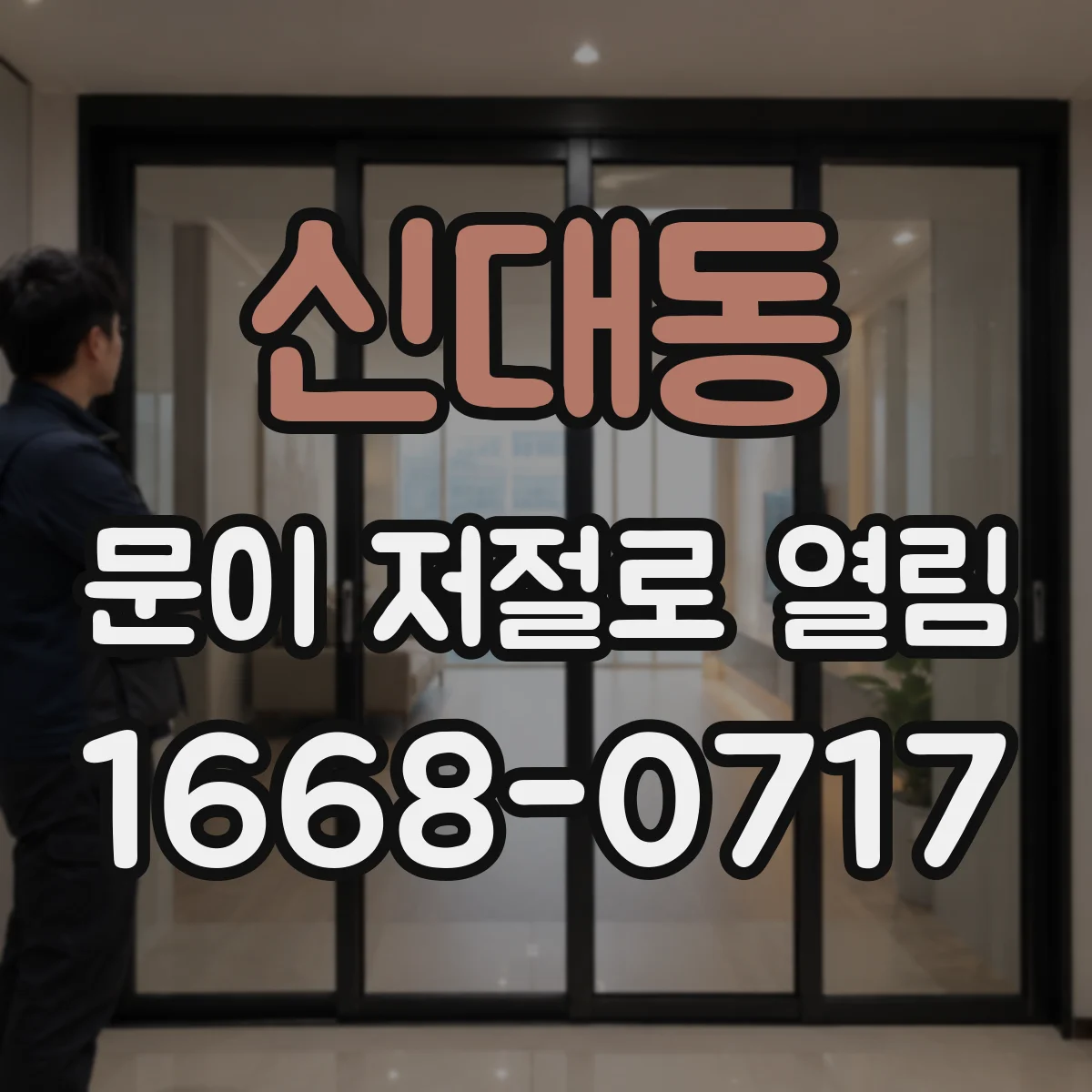 신대동 문이 저절로 열림