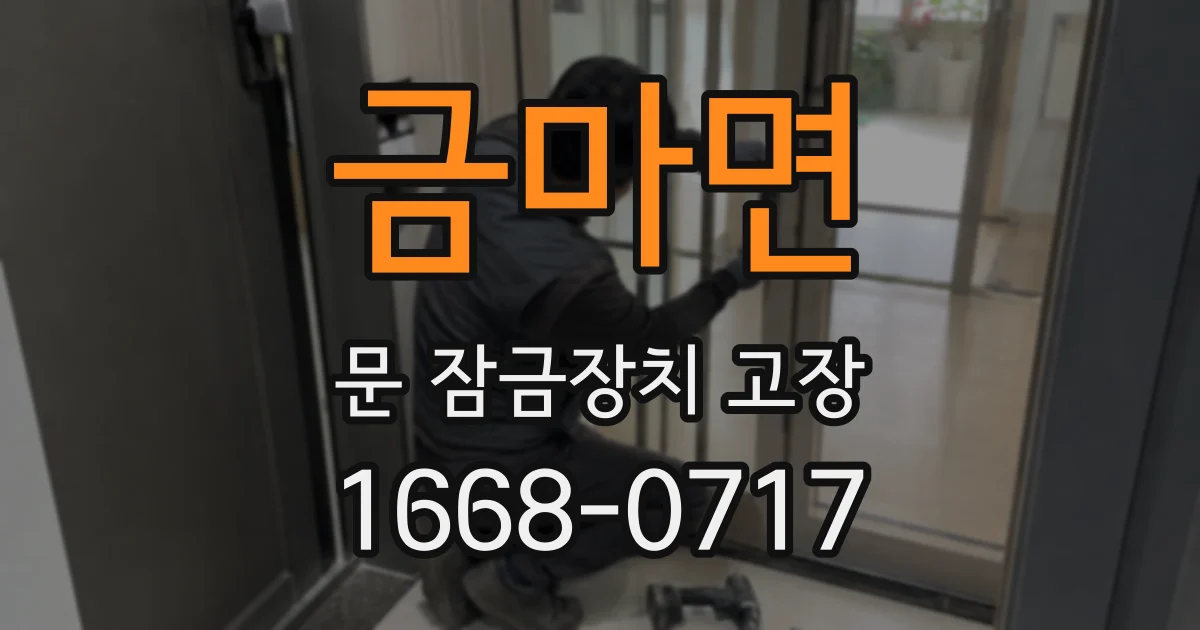 금마면 문 잠금장치 고장