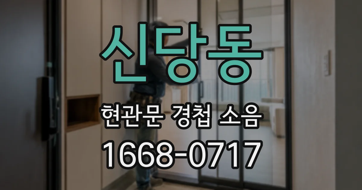 신당동 현관문 경첩 소음